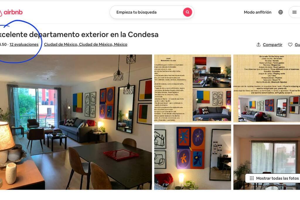 Ferienwohnung Excelente Departamento En La Condesa Mexiko-Stadt Exterior foto